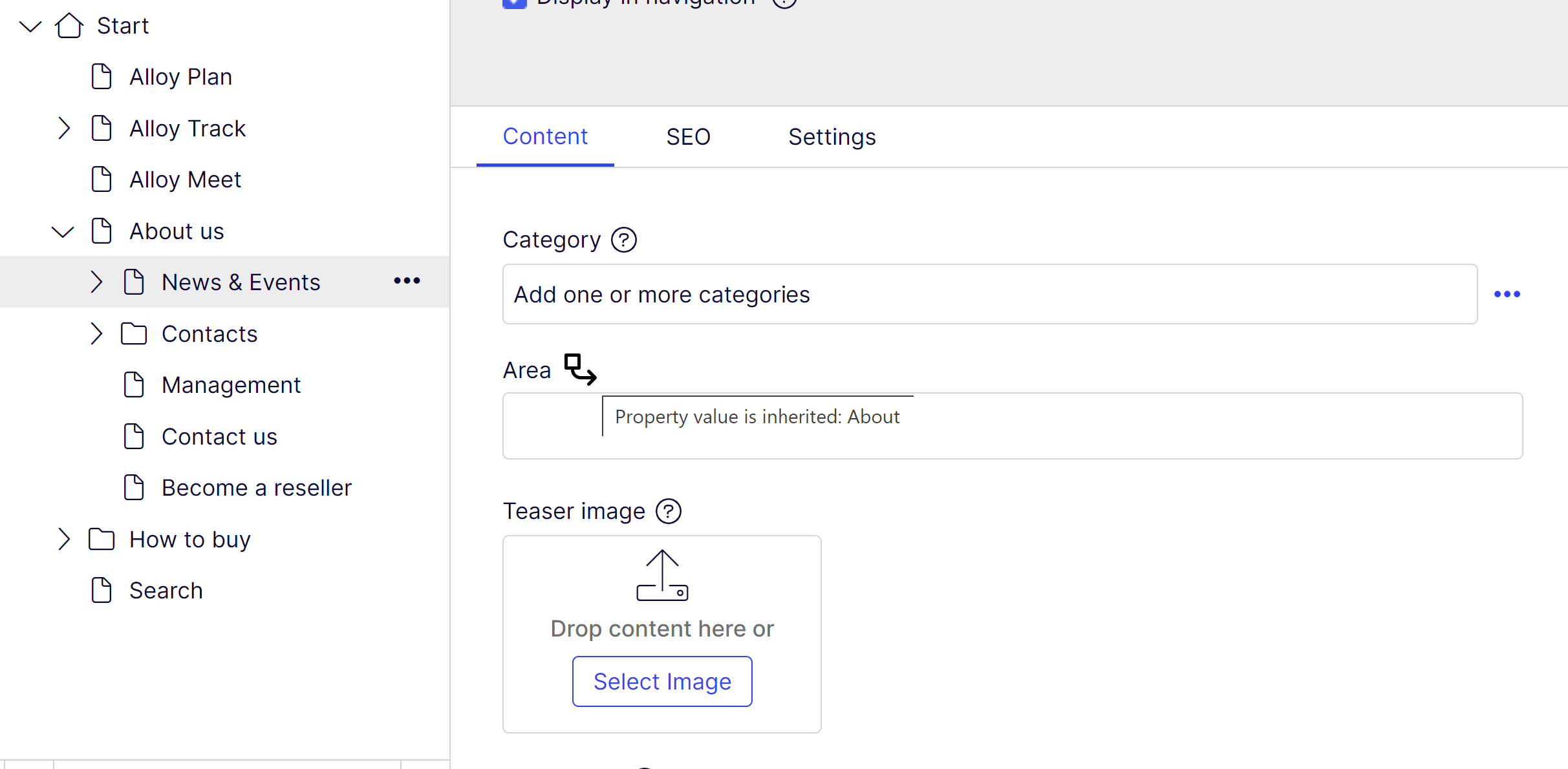 Einfache Eigenschaftsvererbung in Optimizely CMS