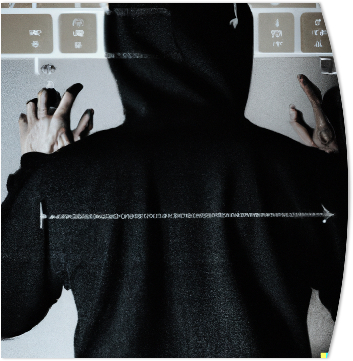 DALL-E generated image of a hacker